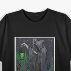 The Hermit Tarot Gothic Grim Reaper Horror T-Shirt