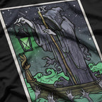 The Hermit Tarot Gothic Grim Reaper Horror T-Shirt