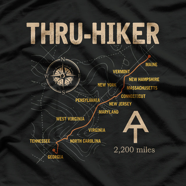 Thru Hiker, Appalachian Trail Hiking T-Shirt