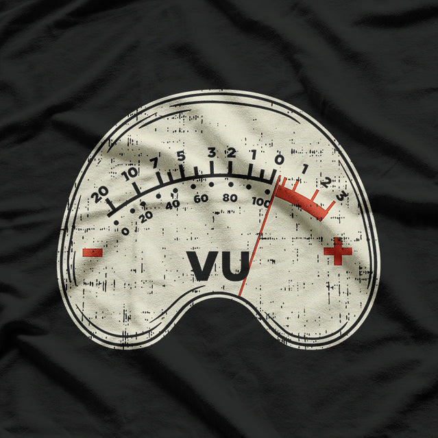 Vu Meter Recording-Level Sound-Engineer Mixing Music T-Shirt