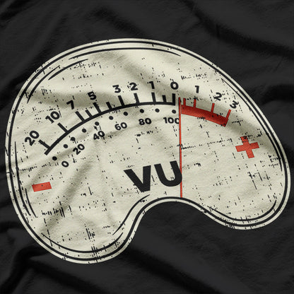 Vu Meter Recording-Level Sound-Engineer Mixing Music T-Shirt