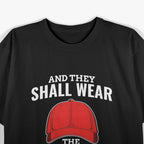 Funny Anti Trump Mark Of The Beast Red Hat Liberal Gift T-Shirt