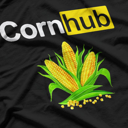 Tasteful Corn Hub Funny Meme T-Shirt