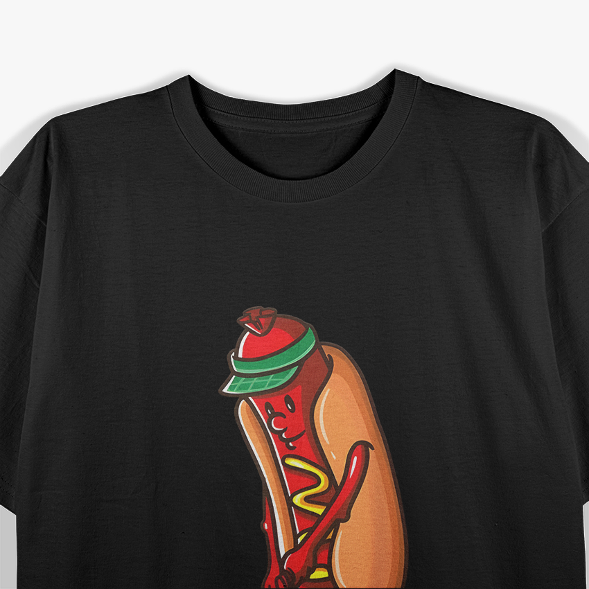 Golf Hotdog Golfing Sausage Golf Player T-Shirt