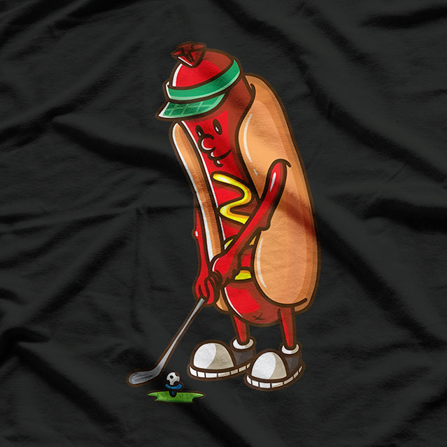 Golf Hotdog Golfing Sausage Golf Player T-Shirt