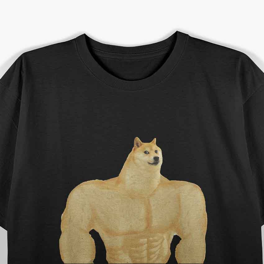 Swole Doge Muscular Dog Meme T-Shirt