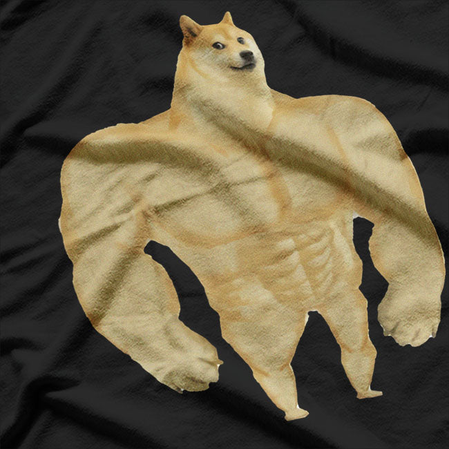 Swole Doge Muscular Dog Meme T-Shirt