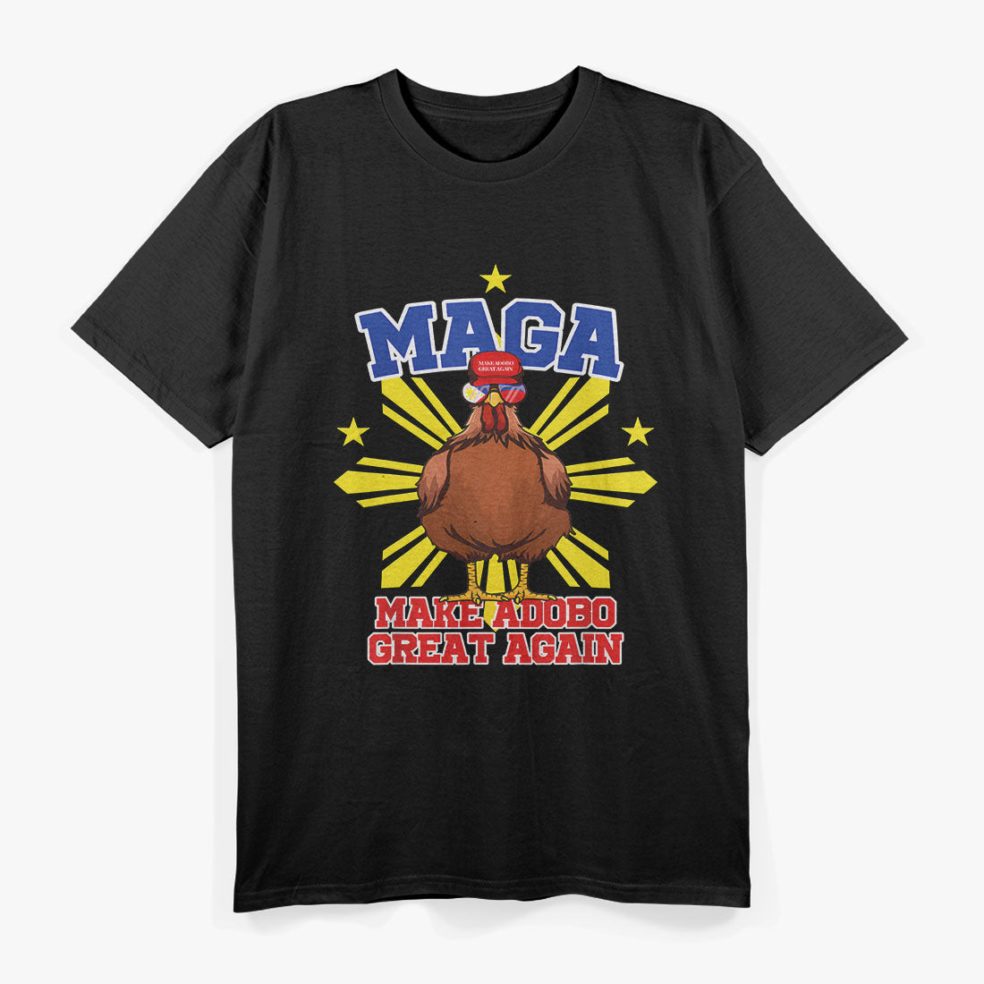 Funny Chicken Adobo Proud Pinoy Filipino T-Shirt