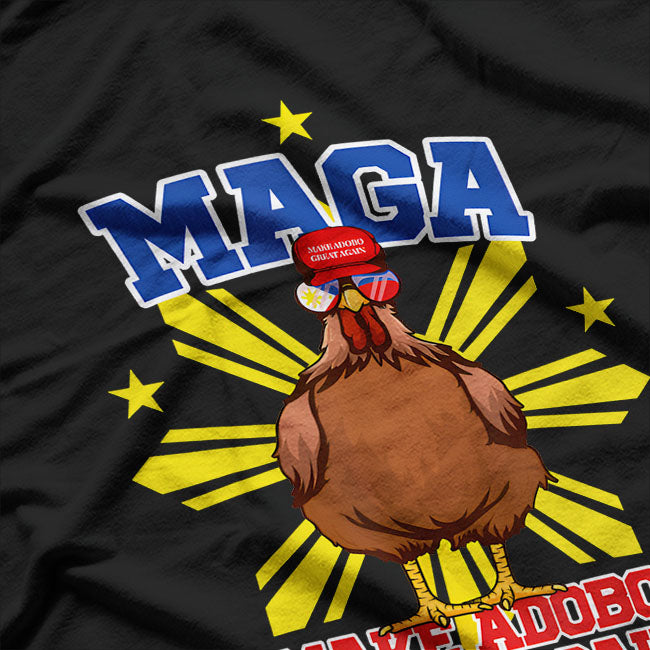 Funny Chicken Adobo Proud Pinoy Filipino T-Shirt