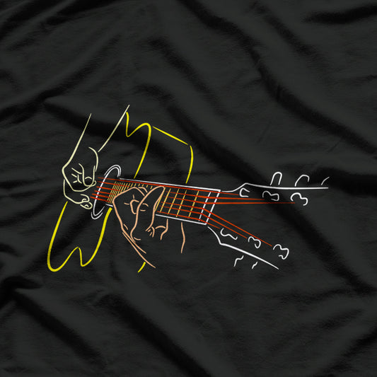 Acoustic Guitar Player For the Great Guitarists and Bands T-Shirt