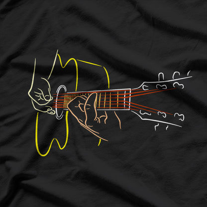 Acoustic Guitar Player For the Great Guitarists and Bands T-Shirt