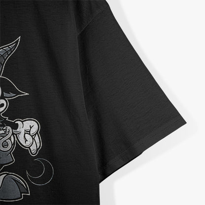 Baphomet Vintage Creepy Cute Cartoon Goat with Occult Charm T-Shirt