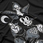 Baphomet Vintage Creepy Cute Cartoon Goat with Occult Charm T-Shirt