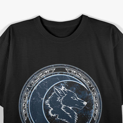 Celtic Wolf and Moon A Mystical Guardian of the Night T-Shirt