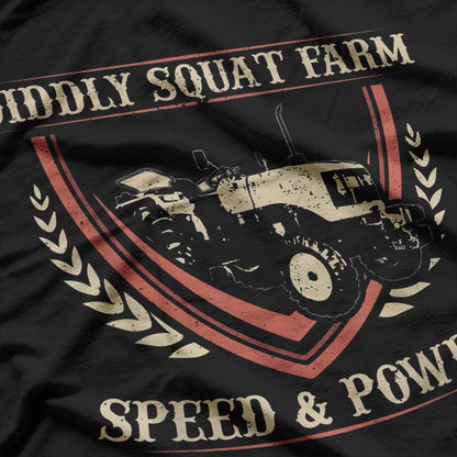 Diddly Squat Farm Speed And Power Tractor Farmer T-Shirt