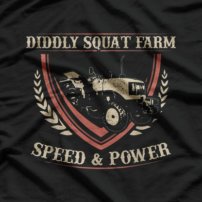 Diddly Squat Farm Speed And Power Tractor Farmer T-Shirt