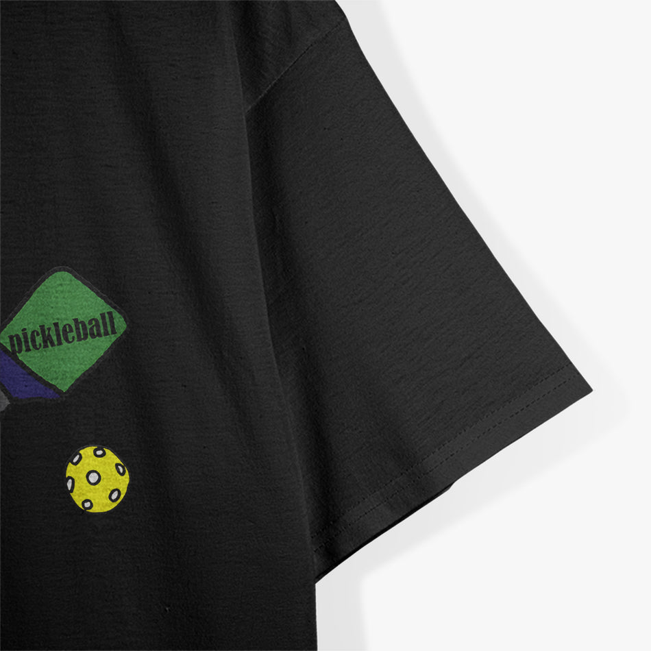 Funny Golden Retriever Dog Playing Pickleball T-Shirt