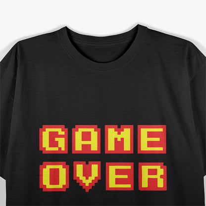 Game Over Vintage Retro Video Games Gaming T-Shirt