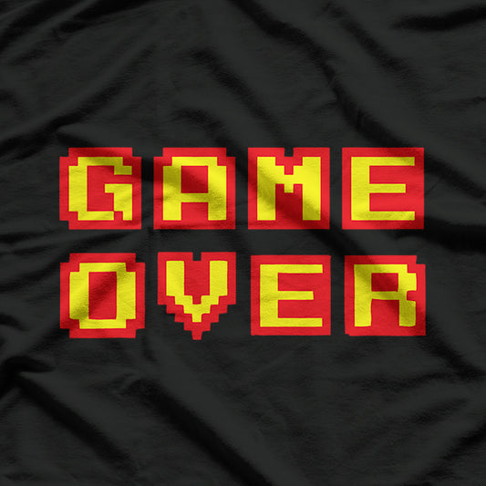 Game Over Vintage Retro Video Games Gaming T-Shirt