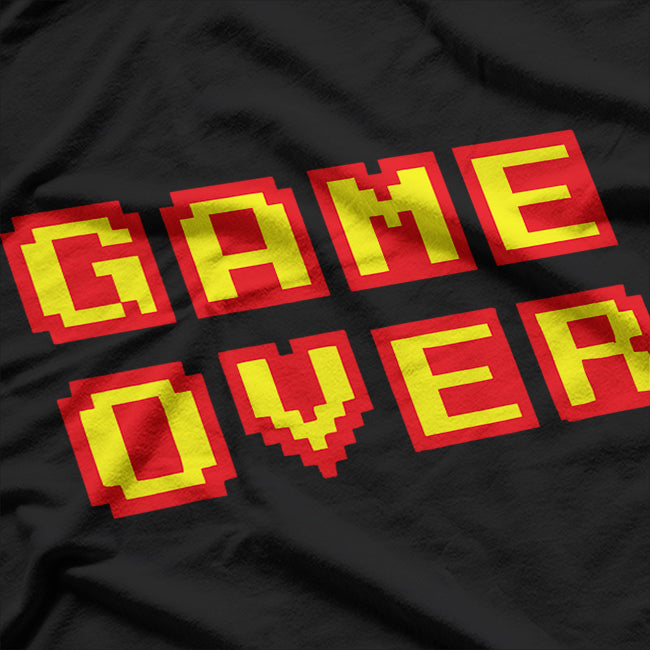 Game Over Vintage Retro Video Games Gaming T-Shirt