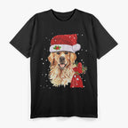 Golden Retriever Dog Christmas Holiday T-Shirt