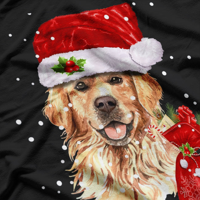 Golden Retriever Dog Christmas Holiday T-Shirt