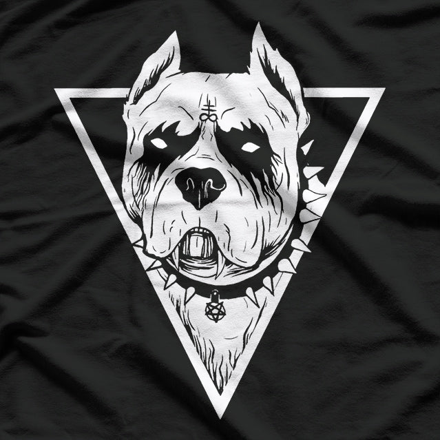 Gothic Pitbull, Dog Lovers T-Shirt