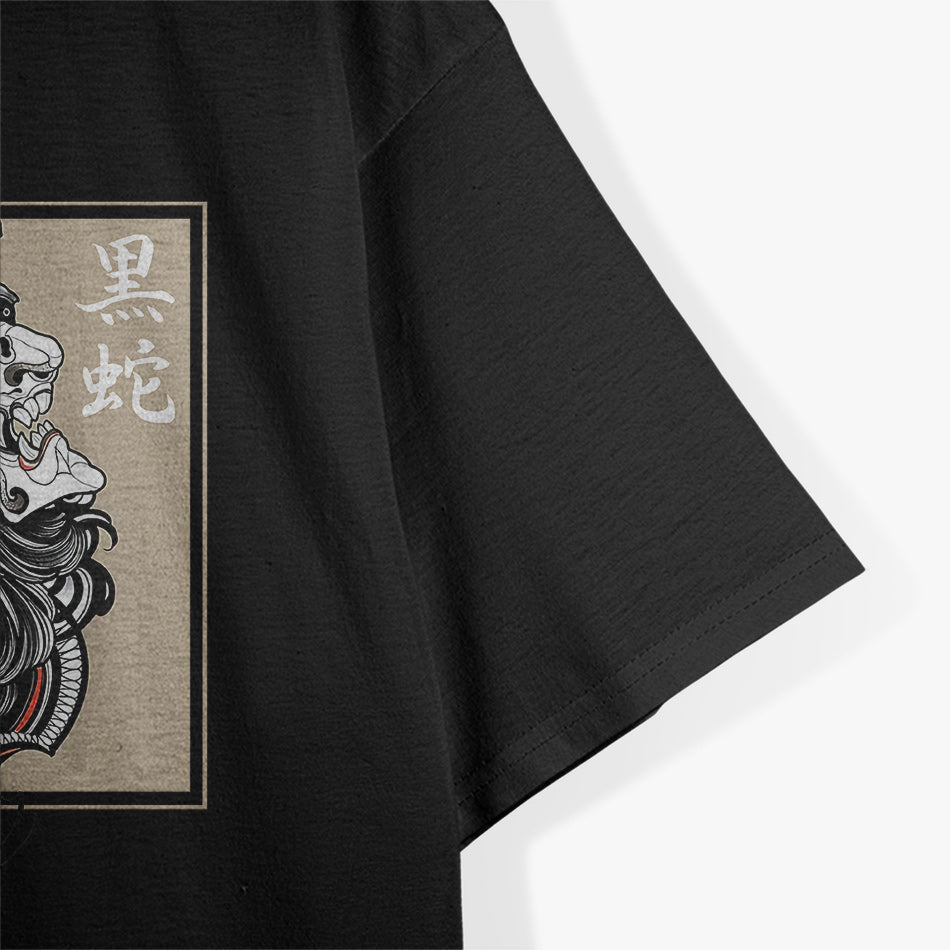 Japanese Tattoo Demon - Oni Devil Hannya Mask Aesthetic Art T-Shirt