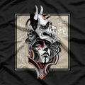 Japanese Tattoo Demon - Oni Devil Hannya Mask Aesthetic Art T-Shirt