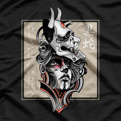 Japanese Tattoo Demon - Oni Devil Hannya Mask Aesthetic Art T-Shirt
