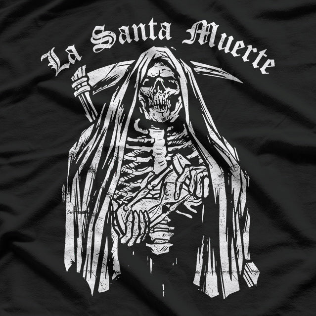 La Santa Muerte Skeleton Grim Reaper of Holy Death T-Shirt