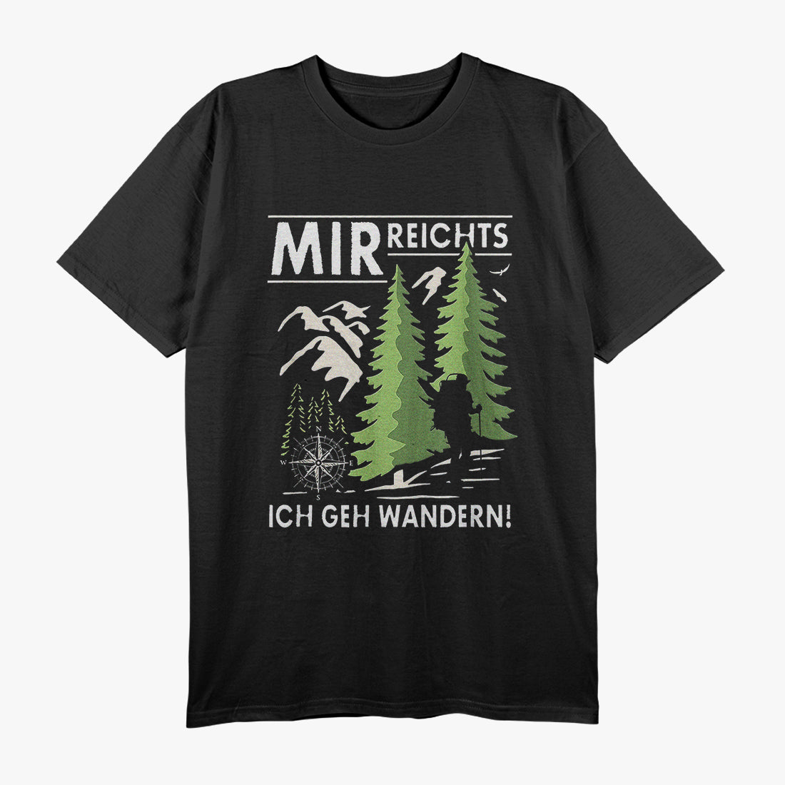 I Walk Hiking Mountains Nature Alps Mountaineers T-Shirt