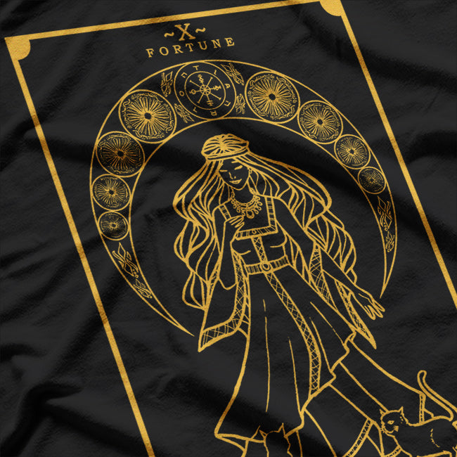 Norse Goddess Freyja A Mystical Tarot Card T-Shirt