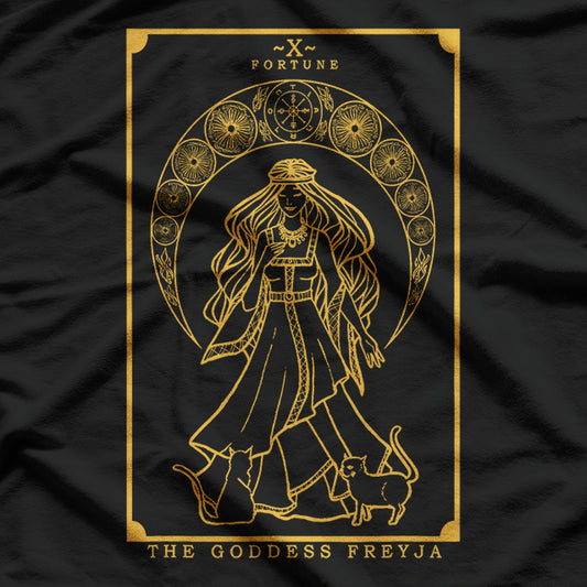 Norse Goddess Freyja A Mystical Tarot Card T-Shirt