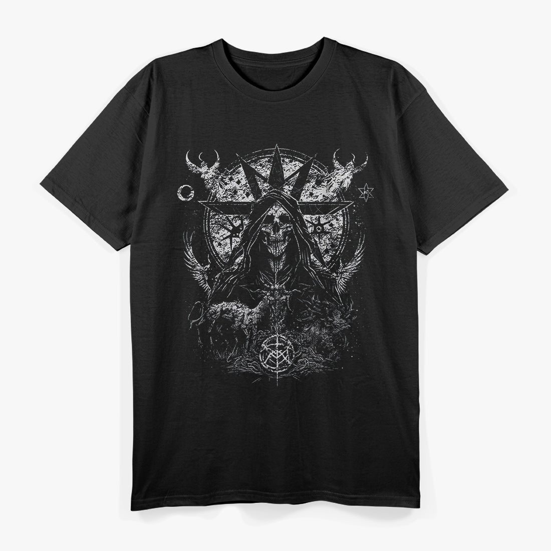 Occult Unholy Grunge Emo Skull Design for Dark Souls T-Shirt