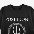 Poseidon God Of The Sea Greek God Trident T-Shirt