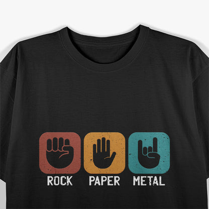 Rock Paper Metal – The Ultimate Heavy Metal Music T-Shirt