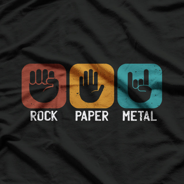 Rock Paper Metal – The Ultimate Heavy Metal Music T-Shirt