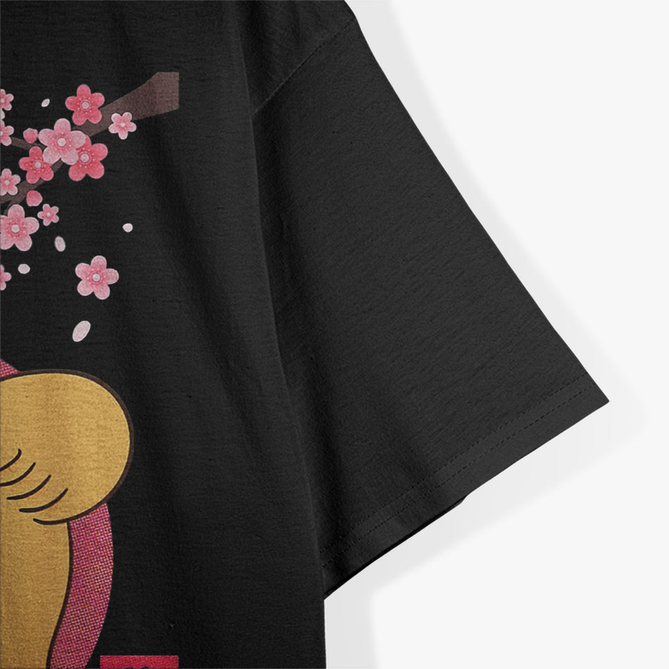 Cute Shiba Inu Dog Cherry Blossom T-Shirt