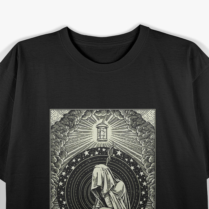 The Hermit Traditional Tarot Card T-Shirt