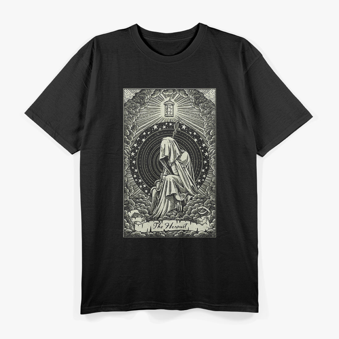 The Hermit Traditional Tarot Card T-Shirt