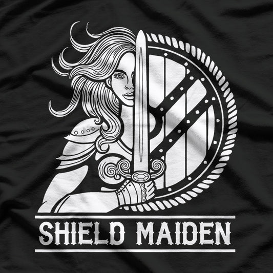 Viking Shield Maiden: Celebrating the Strength of Female Norse Warriors T-Shirt