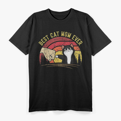 Vintage Best Cat Mom Ever Cat T-Shirt