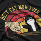 Vintage Best Cat Mom Ever Cat T-Shirt