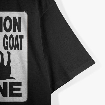 Fainting Goat Caution Fainting Goat Zone Funny T-Shirt