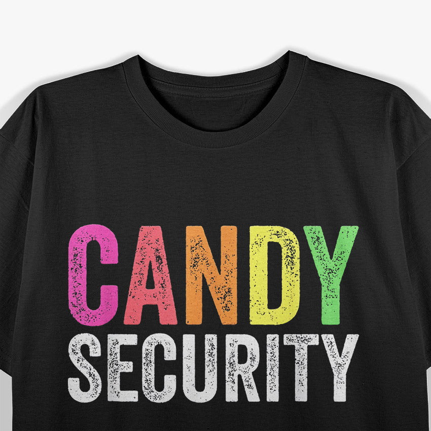 Colorful Halloween Candy Security T-Shirt