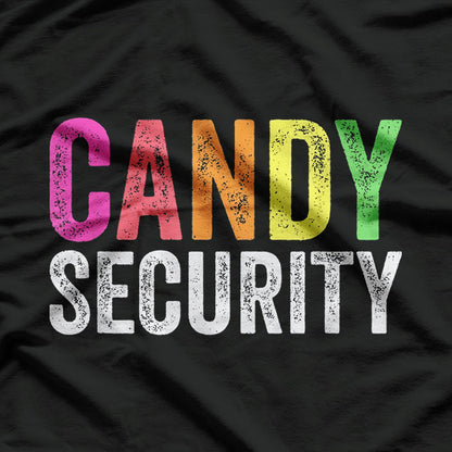 Colorful Halloween Candy Security T-Shirt