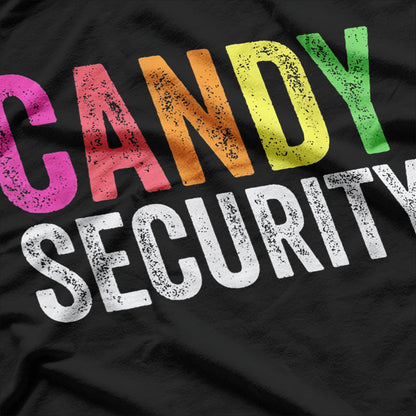 Colorful Halloween Candy Security T-Shirt