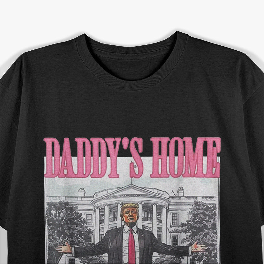 Trump 2024 Pink Daddys Home Men's T-Shirt