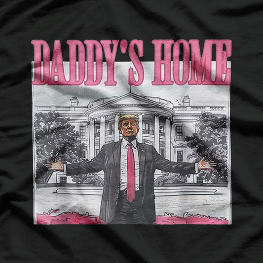 Trump 2024 Pink Daddys Home Men's T-Shirt